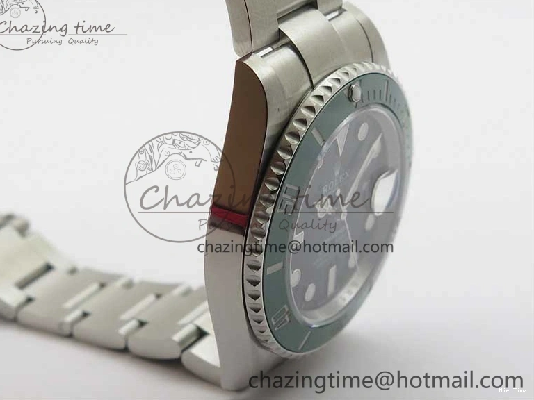 MiroTime 0701 Bold Submariner 41mm 126610 LV Kermit EWF Black Dial on SS Bracelet A 2765